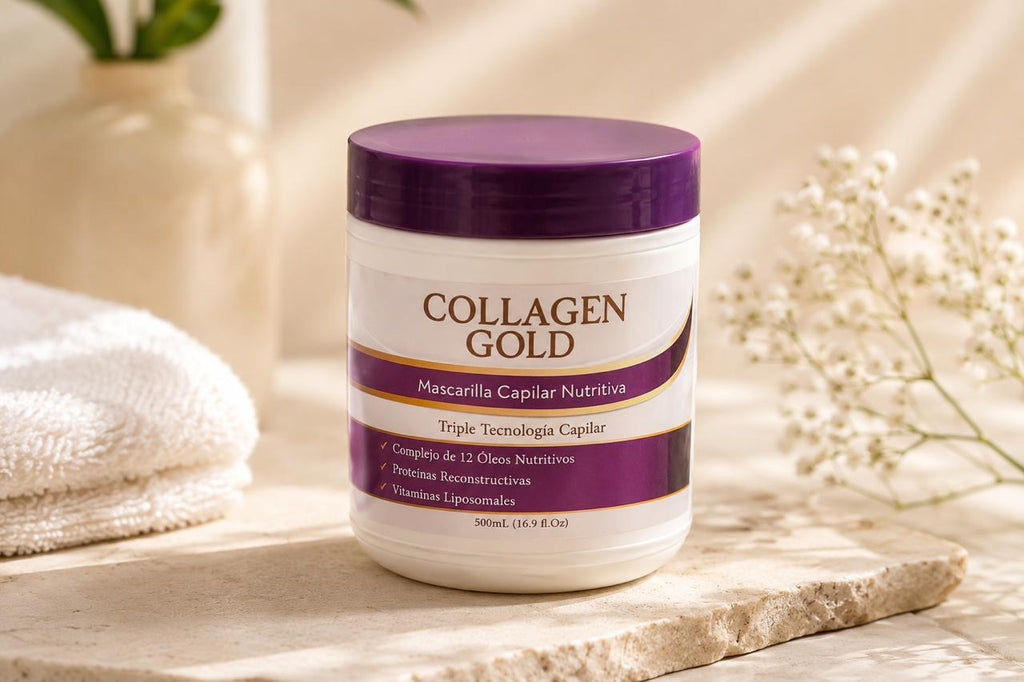 Collagen Gold — Mascarilla Capilar Nutritiva Triple Tecnología