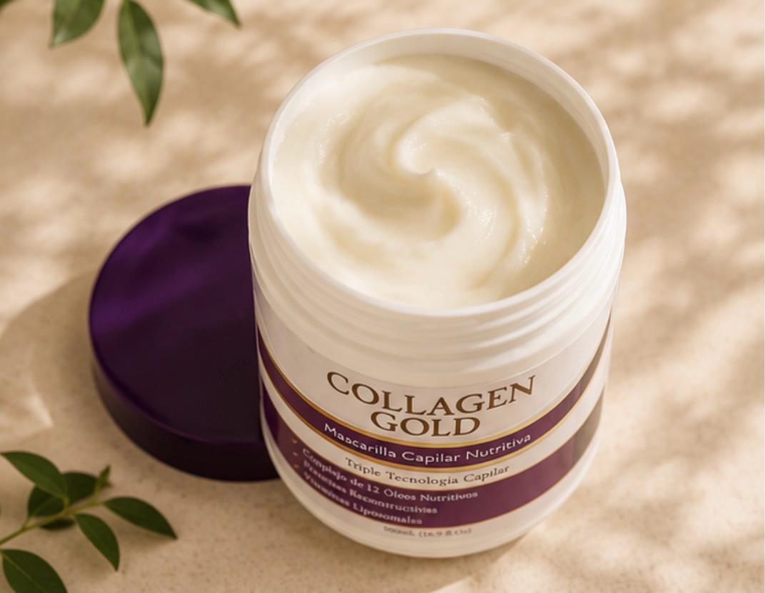 Collagen Gold — Mascarilla Capilar Nutritiva Triple Tecnología