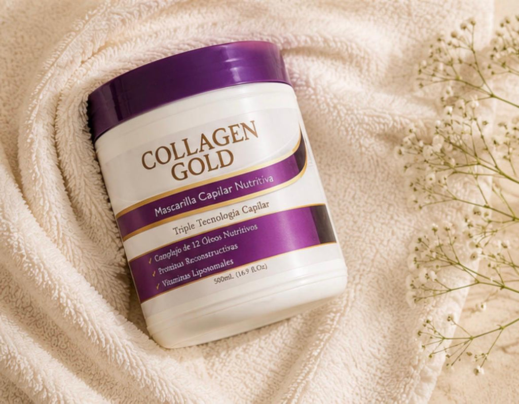 Collagen Gold — Mascarilla Capilar Nutritiva Triple Tecnología