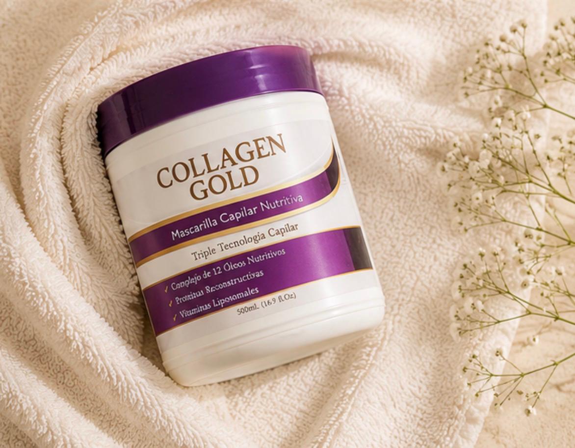 Collagen Gold — Mascarilla Capilar Nutritiva Triple Tecnología